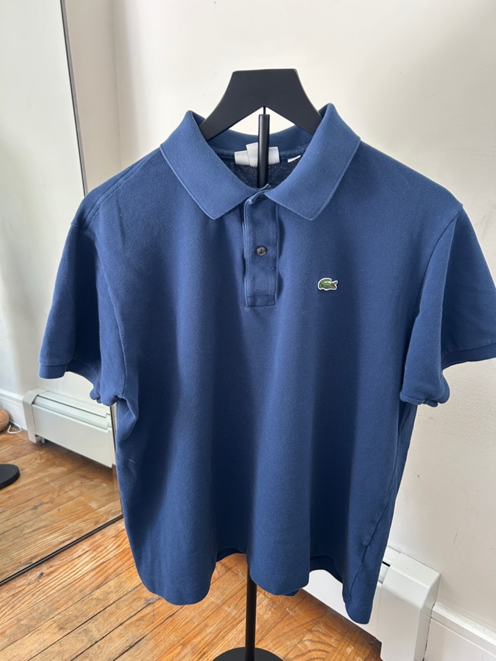 Lacoste Navy Polo Shirt with Crocodile Logo